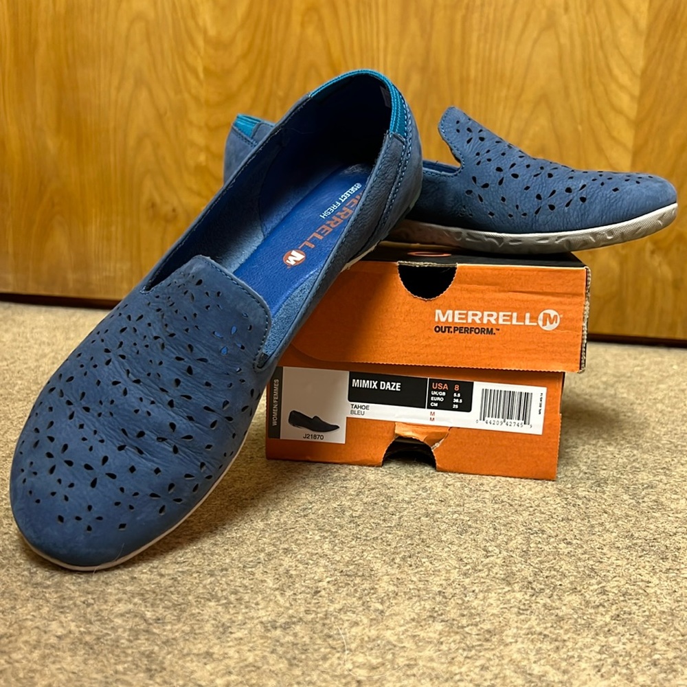 Merrell size 8 Tahoe Bleu Mimix Daze